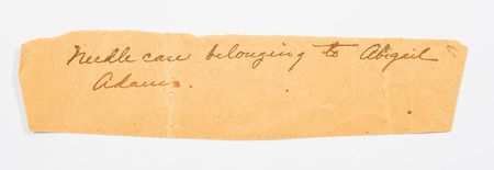 Lot #5 Abigail Adams: Remarkable and important collection of Abigail Adams? sewing sundries, including material worn in her iconic Gilbert Stuart portrait - Image 8