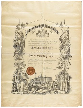 Lot #382 Leonard Wood Documents - Image 1