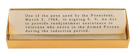 Lot #129 Lyndon B. Johnson: Pen used by LBJ to sign a 'Vietnam GI Bill' - Image 3