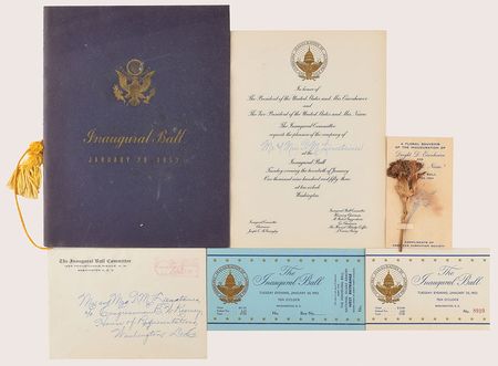 Lot #104 Dwight D. Eisenhower Inaugural Ephemera - Image 1
