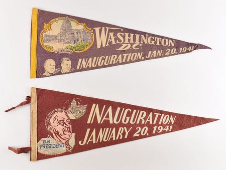 Lot #161 Franklin D. Roosevelt Inaugural Pennants - Image 1