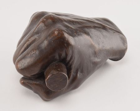 Lot #35 Abraham Lincoln by Leonard Volk: Lincoln's hands, after the life-cast by Leonard Volk made 