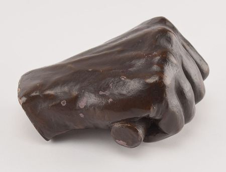 Lot #35 Abraham Lincoln by Leonard Volk: Lincoln's hands, after the life-cast by Leonard Volk made 