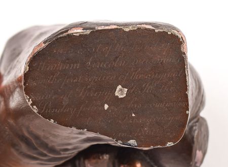 Lot #35 Abraham Lincoln by Leonard Volk: Lincoln's hands, after the life-cast by Leonard Volk made 