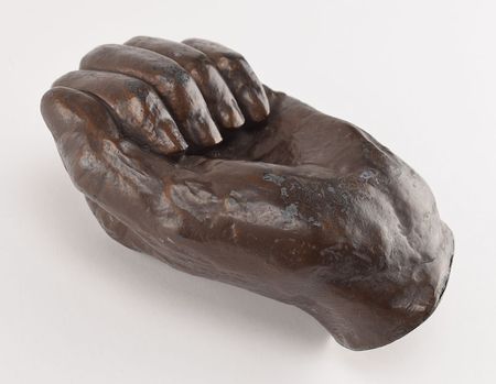 Lot #35 Abraham Lincoln by Leonard Volk: Lincoln's hands, after the life-cast by Leonard Volk made 