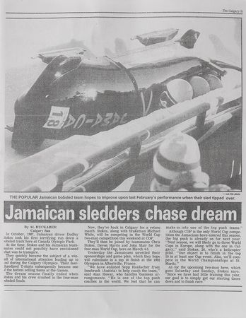 Lot #8110  Calgary 1988 Winter Olympics: Dudley Stokes’s Qualifier-Worn Jamaican Bobsled Helmet - Image 6