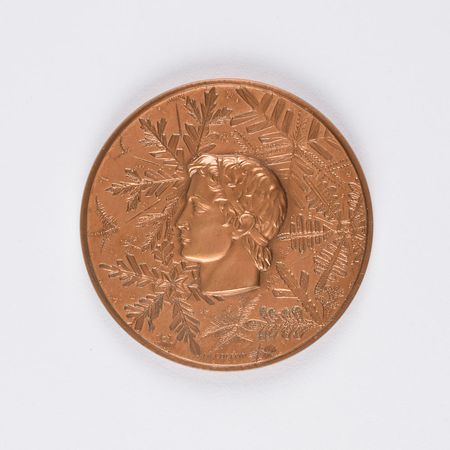 Lot #3084  Grenoble 1968 Winter Olympics Bronze Participation Medal - Image 2