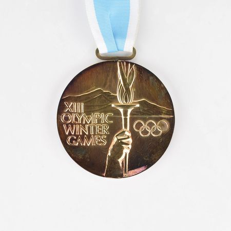 Lot #8092  Lake Placid 1980 Winter Olympics Set of Gold, Silver, and Bronze Winner?s Medals - Image 3