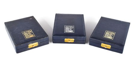 Lot #8092  Lake Placid 1980 Winter Olympics Set of Gold, Silver, and Bronze Winner?s Medals - Image 8