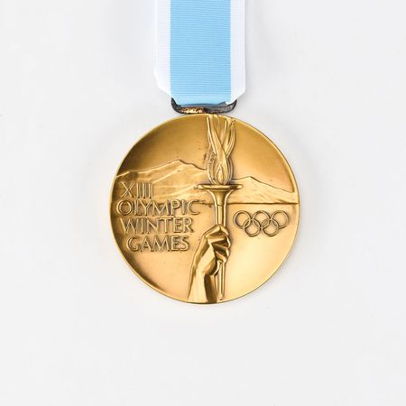 Lot #8092  Lake Placid 1980 Winter Olympics Set of Gold, Silver, and Bronze Winner?s Medals - Image 10