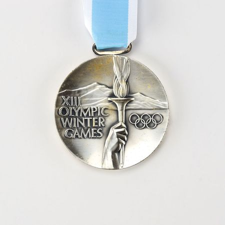 Lot #8092  Lake Placid 1980 Winter Olympics Set of Gold, Silver, and Bronze Winner?s Medals - Image 13