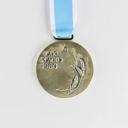 Lot #8092  Lake Placid 1980 Winter Olympics Set of Gold, Silver, and Bronze Winner?s Medals - Image 14