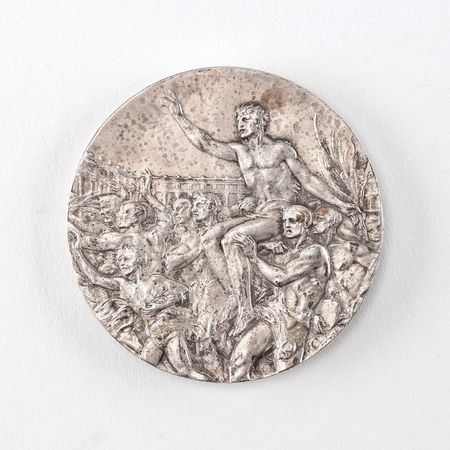 Lot #8042  Berlin 1936 Summer Olympics Silver Winner's Medal - Image 2