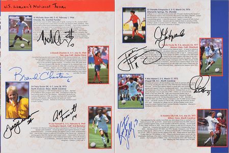 Lot #8163  1999 FIFA Women's World Cup Team USA Signed Program - Image 2