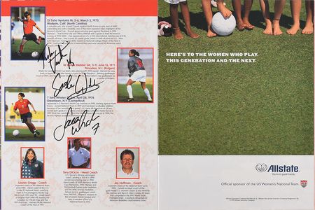 Lot #8163  1999 FIFA Women's World Cup Team USA Signed Program - Image 4