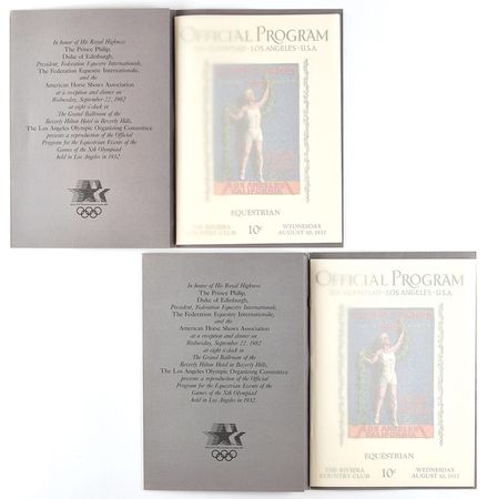 Lot #8106  Los Angeles 1984 Summer Olympics Equestrian Programs - Image 3