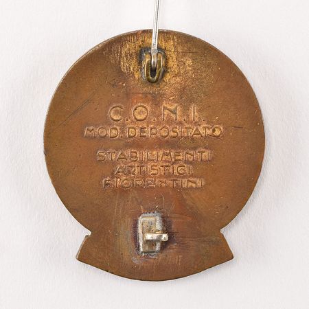 Lot #8053  Cortina 1956 Winter Olympics Participant Badge - Image 2