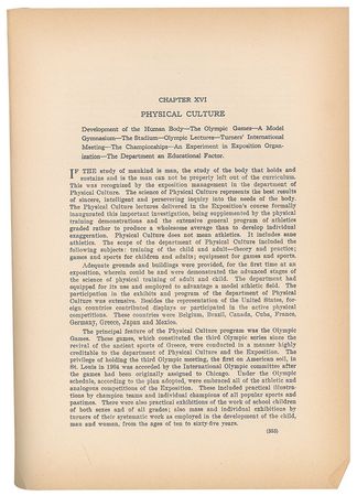 Lot #8012  St. Louis 1904 Universal Exposition Report - Image 1