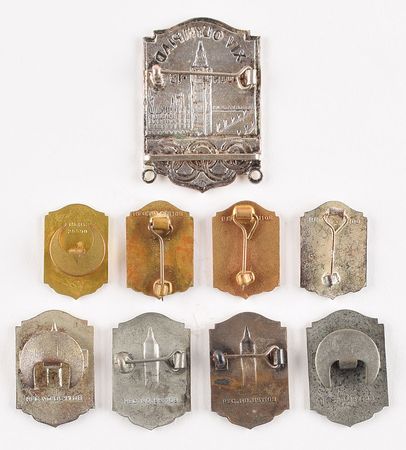 Lot #8051  London 1948 Summer Olympics Group of (9) Pins and Badges - Image 2