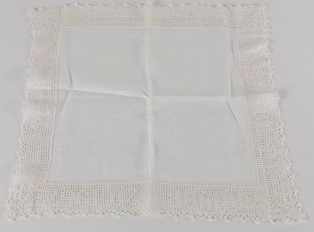 Lot #4106 Dwight D. Eisenhower Inaugural Handkerchief and Button - Image 4