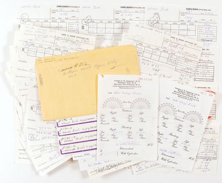 Lot #305 George Bush’s Eyeglasses Prescriptions