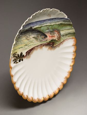 Lot #4006 Rutherford B. Hayes White House Limited Edition 'Blue-Fish' Plate - Image 2