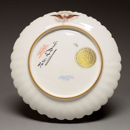 Lot #4006 Rutherford B. Hayes White House Limited Edition 'Blue-Fish' Plate - Image 3