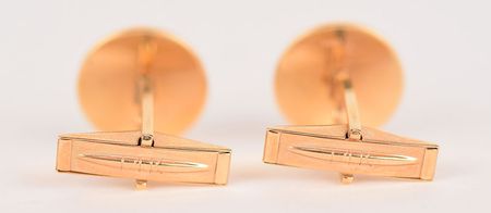 Lot #4128 Lyndon B. Johnson 14K Gold Presidential Cufflinks - Image 2
