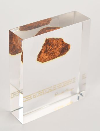 Lot #4143 Ronald Reagan Oval Office Floor Fragment - Image 1