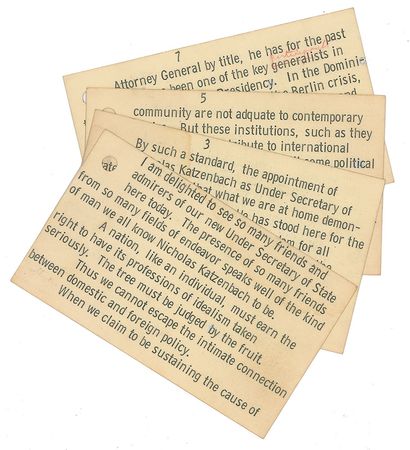 Lot #4135 Lyndon B. Johnson Typed Letter Signed and Speech Crib Notes - Image 3