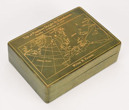 Lot #4102 Dwight D. Eisenhower 'Operation Monsoon' Cigarette Box - Image 1