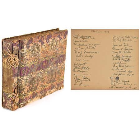 Lot #4132 Lyndon B. Johnson and Advisors Signed Guest Book - Image 1