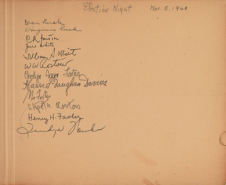 Lot #4132 Lyndon B. Johnson and Advisors Signed Guest Book - Image 3