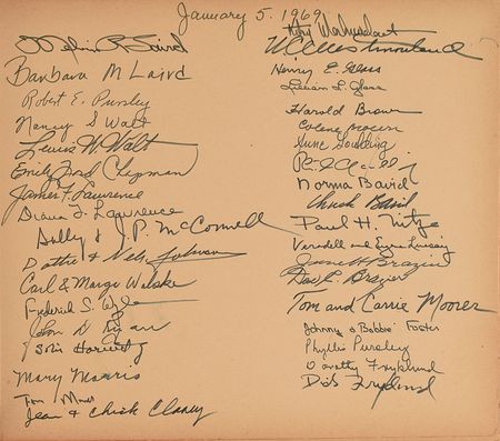 Lot #4132 Lyndon B. Johnson and Advisors Signed Guest Book - Image 5