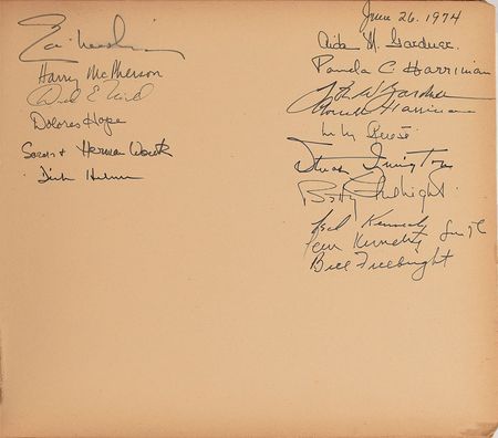 Lot #4132 Lyndon B. Johnson and Advisors Signed Guest Book - Image 8