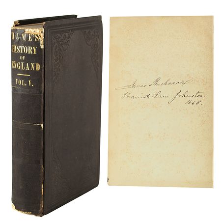 Lot #4056 James Buchanan Signed Book: 'Hume's History of England' - Image 1