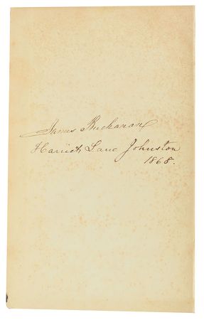 Lot #4056 James Buchanan Signed Book: 'Hume's History of England' - Image 2