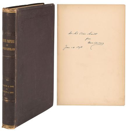 Lot #4067 Grover Cleveland Signed Book: 'The Public Papers of Grover Cleveland' - Image 1