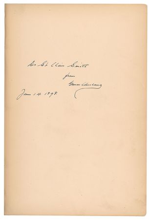 Lot #4067 Grover Cleveland Signed Book: 'The Public Papers of Grover Cleveland' - Image 2