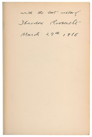 Lot #4070 Theodore Roosevelt Signed Book: 'A Book Lover's Holidays in the Open' - Image 2