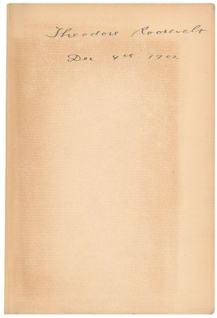 Lot #4073 Theodore Roosevelt Signed Book: 'The Winning of the West' - Image 2