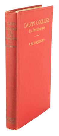 Lot #4077 Calvin Coolidge Signed Book: 'His First Biography' - Image 3