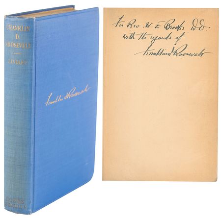 Lot #4087 Franklin D. Roosevelt Signed Book: 'A Career in Progressive Democracy' - Image 1