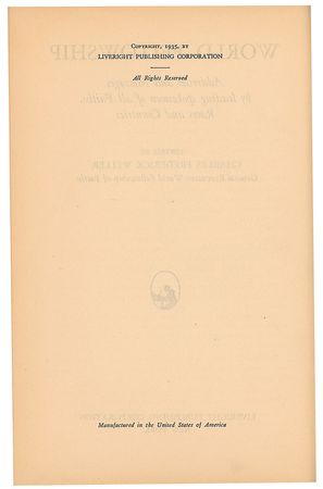 Lot #4091 Franklin D. Roosevelt Signed Book: 'World Fellowship' - Image 4