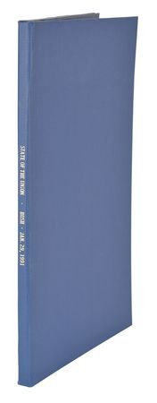 Lot #4147 George Bush Signed 'State of the Union' Press Release - Image 2
