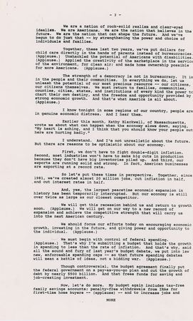 Lot #4147 George Bush Signed 'State of the Union' Press Release - Image 5