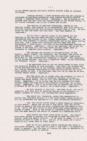 Lot #4147 George Bush Signed 'State of the Union' Press Release - Image 9