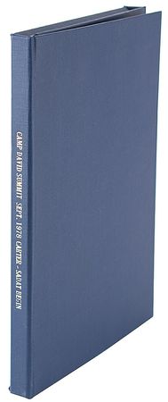 Lot #4140 Jimmy Carter and Menachem Begin Signed Book: 'The Camp David Summit' - Image 2