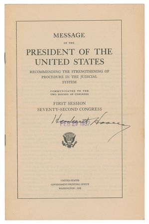 Lot #4080 Herbert Hoover Collection of (56) Signed Books and Pamphlets - Image 3