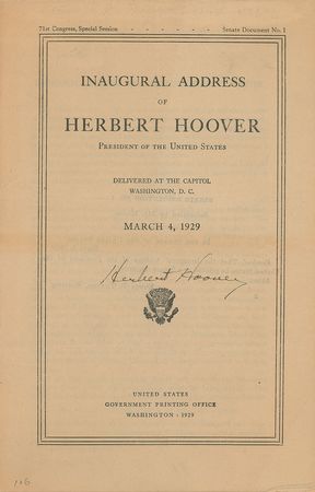 Lot #4080 Herbert Hoover Collection of (56) Signed Books and Pamphlets - Image 4